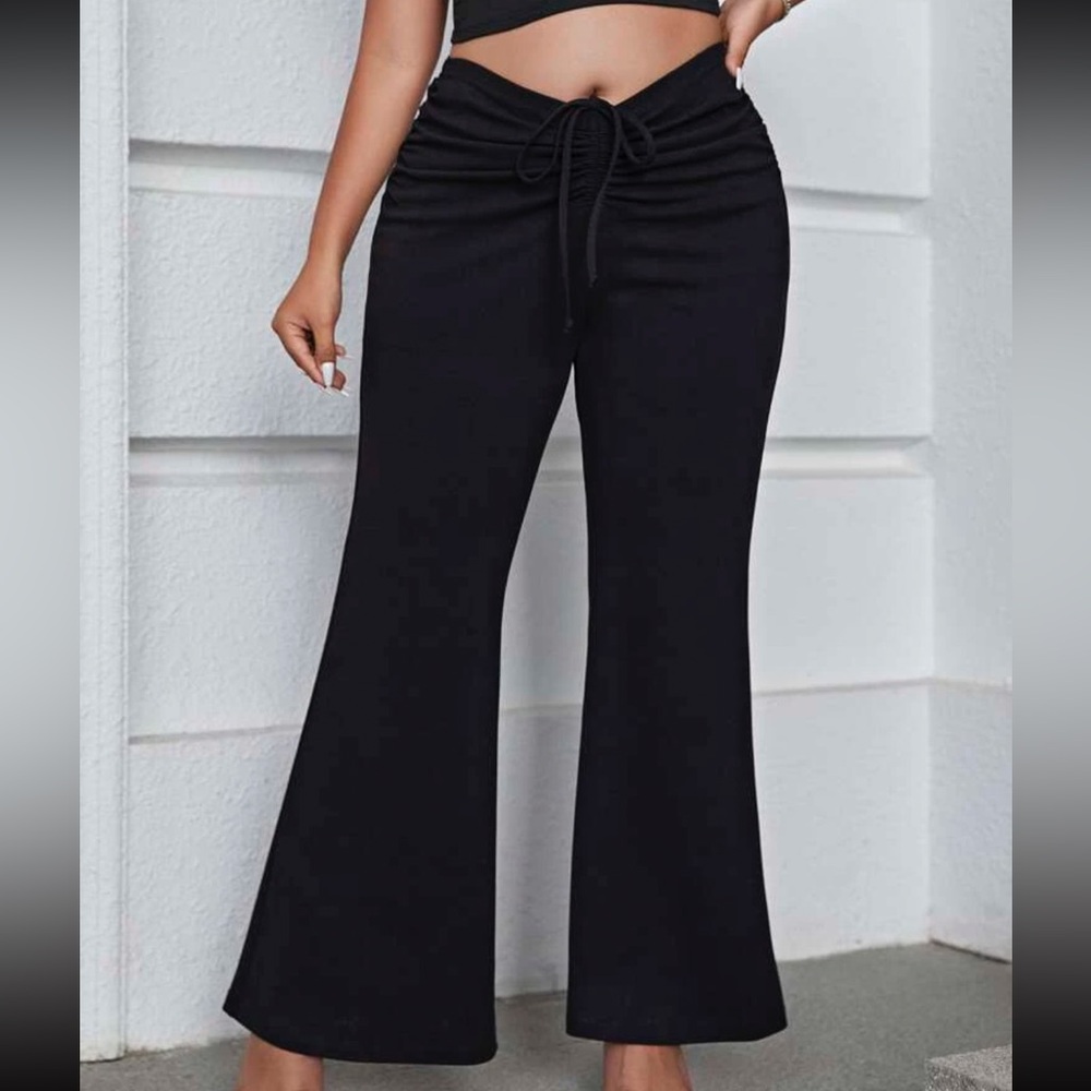 V waist pants